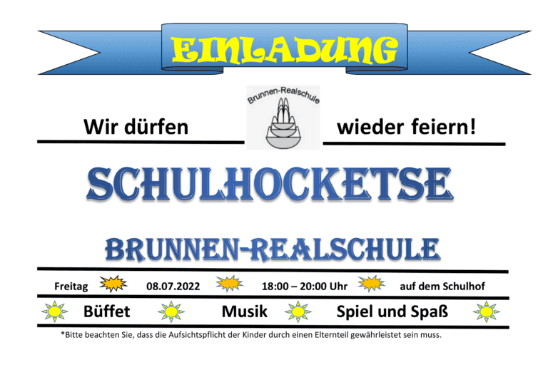 Einladung Schulfest 1